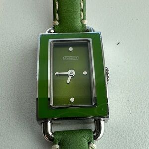 Coach Smartwatch with Green Face and Strap